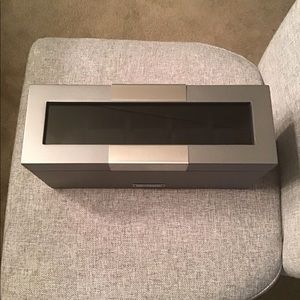 BROUK & CO 5 SLOT WATCH BOX PLUS JEWELRY HOLDER